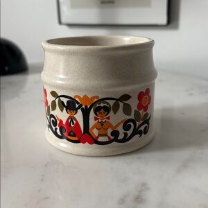 🌼 Vintage Folk Butter Dish 🌼